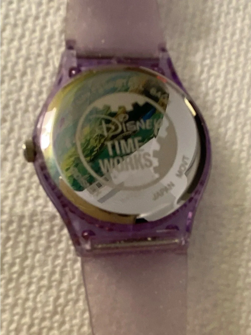 Disney Princess Girls Analog Quartz Purple Plastic Strap Watch 32mm Dial (Y-24)
